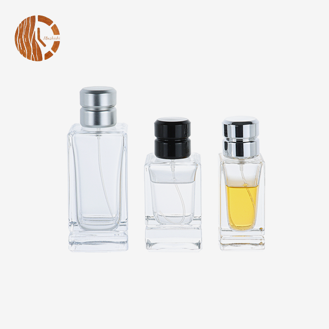 100ml Refillable Square Glass Perfume Bottle